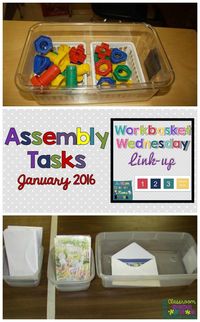 Assembly Work Tasks: Workbasket Wednesday LinkUp | Autism Classroom Resources