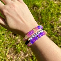 This is the perfect beaded bracelets for the most perfect summer day in your life! These are UV color changing beaded bracelets! These bracelets are handmade with love💜 You can get all 3 or you can get 1 or 2