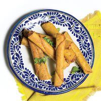 Chorizo & Potato Taquitos: "I like my food hot! Jalapenos are baby food compared to the habanero chiles in this dish." —Daisy