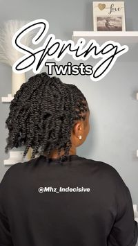 Natural Hairstyle •How to do spring twists •Natural hairstyle •Styles for 4C hair • Protective Hairstyle