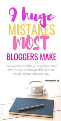 9 mistakes beginner bloggers make. These are the things I regret doing or not doing when I first started blogging (yes, wasting time on reading countless income reports is one of them!)! These blogging tips have really helped me stay consistent, get blog traffic and make money blogging!