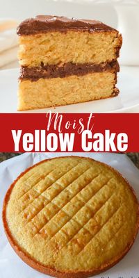 Best Yellow Birthday Cake Recipe | Serena Bakes Simply From Scratch