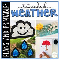 Tot School: Weather {Plans and Printables}