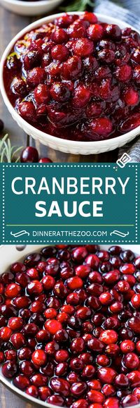 Homemade Cranberry Sauce Recipe | Easy Cranberry Sauce | Classic Cranberry Sauce #fall #thanksgiving #christmas #cranberry #dinner #dinneratthezoo