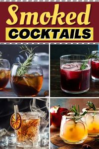 Try these smoked cocktails for your next happy hour! From the old-fashioned to a margarita to a bloody Mary, you won't want to miss these drinks.