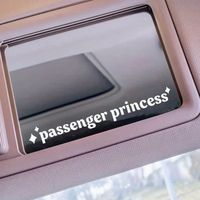 👑 Upgrade your ride with our Passenger Princess Decal Sticker! 🚗✨ Embrace the royal vibes and let everyone know that you're the reigning monarch of the passenger seat. 💖 Crafted with attention to detail, this sticker features a whimsical design that celebrates the elegance and charm of being the Passenger Princess. It's the perfect way to add a touch of personality to your car and declare your royal status. 👸 Made from high-quality, durable material, this decal is not just about style--it's