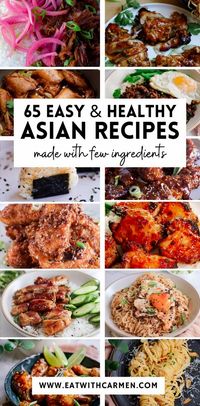 Embark on a culinary journey with 65 simple Asian recipes that you won't want to miss! These dishes deliver vibrant and bold flavors to your dining table with ease. Perfect for busy families, you'll find everything from savory stir-fries to delightful noodle creations. Most recipes can be whipped up in under 30 minutes, making them ideal for hectic evenings. Save this pin and start exploring these easy and delicious Asian recipes today!