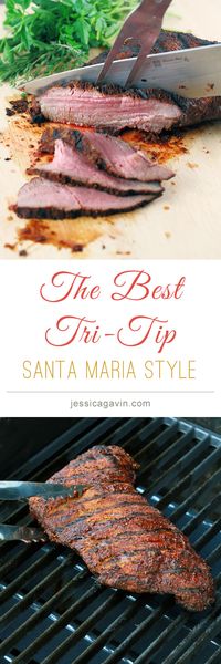 Get the Grill Fired Up! Its time to make this delicious Santa Maria style Tri-Tip | jessicagavin.com #bbq