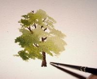 Watercolor: Learn to paint trees