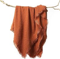 Amazon.com: lifein Fall Throw Blanket for Couch-Soft Boho Knitted Bed Throw Blankets,Cozy Burnt Orange Waffle Throw,Farmhouse Lightweight Blanket&Throw for Autumn,Woman,Chair,Sofa,Home Decor(Burnt Orange,50*60") : Home & Kitchen