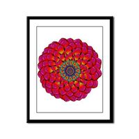 Red flower framed art | Dahlia flower print framed | Gallery wall art | Picture frames art | Wall art ideas | Red flower bedroom art | Red flower illustration #RedFlowers #RedFlowerArt #FlowerDesign #AbstractFlowers #FramedArtwork