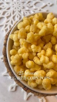 These 90’s throwback 25-minute sugared corn pops are so tasty!!