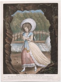 Miss Calash in Contemplation, 1780