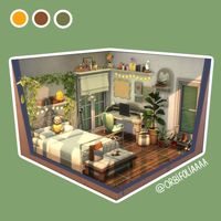 ❀ Earthy Dream Bedroom ❀ | #thesims 📍 EA ID: DopaminPlus ✅ No CC ❌ Not playtested (aesthetic only) 🔒 Packs used: 💜Cottage living, City living 🧡Washday, Werewolfes, Dream Home Decorator 💛Blooming Rooms, Pastel Pop ___ 🔎 #thesims4 #thesims #sims #ts4 #simstergram #sccregram #simscommunitybuilds #communitybuild #easims #ea #simsbuilds #nocc #noccsims #simswedding #sims4 #simscontent