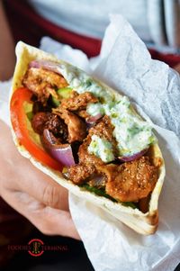 Authentic Greek Chicken Gyros Recipe with Tzatziki Sauce » Foodies Terminal