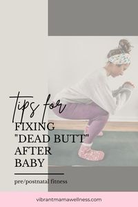 This is a question I see circulating a lot in the postpartum world - “why is my butt flat after having a baby?” And while this is common, it’s not a life sentence! This phenomenon and referred to as “dead butt syndrome,” and there are a few ways we can go about correcting it!