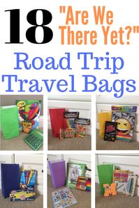 Plan ahead for your upcoming family road trip by making these awesome activity bags.  Just when they start to get bored, surprise your kids with a fun new activity and treat.  Inexpensive and essential "Are We There Yet?" bags!  #familyroadtrip, #roadtripwithkids, #roadtripideas, #DIYfamilytravel, #travelwithkids, #familytravel