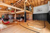 For $1.8M, a treetop retreat upstate with 24 acres, Scandinavian design, and a 'party barn' | 6sqft