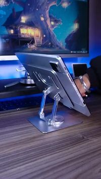 360°rotation design, improve the efficiency of team work and communication.You can freely adjust the height of the laptop stand up and down, and adjust the angle from 0 to 90 degrees.The foldable design makes the stand easy to carry. You can fold it flat to save space in your backpack and keep your desk organized.