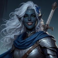 Drow f, Paladin 7, Oath of the Ancients. Background: Gladiator. Thrown into the arena to die for the glory of the spider-queen, but she took the first opportunity to flee the Underdark and seek her path in the world above.