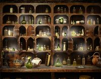 18th century apothecary. STARZ PHOTO