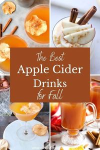 These are the best apple cider drinks for fall! These apple cider cocktail recipes are quick, easy to make and perfect for autumn. Find recipes for hot and cold apple cider drinks with bourbon, vodka, rum, tequila and more. The best apple cider cocktails for harvest parties, tailgating, Halloween and Thanksgiving. Discover the best cocktails with apple cider for fall. www.casualfoodist.com