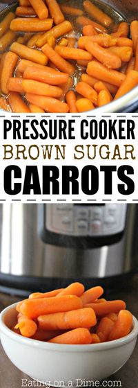 Looking for a sweet carrots recipe? Try this Brown Sugar Carrots pressure cooker recipe. This simple pressure cooker carrots recipe tastes great. It is our favorite kid friendly glazed carrots recipe. Enjoy!