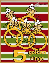 FUNNY CHRISTMAS, 5 GOLDEN RINGS