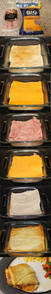 Recipe – 3 Ingredient Ham & Cheese Bake! – Easy dinner recipe!: