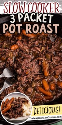 Slow Cooker 3 Packet Pot Roast