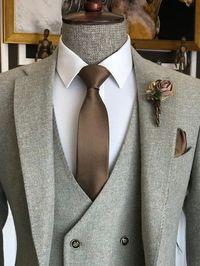 Color: Grey Material: 49% Polyester, 49% Viscose, 2% Elastane Suit includes blazer, waistcoat & trousers Single-breasted suit (1 button blazer) Lapel type: notched lapels Jacket interior lining option: fully-lined Jacket Vent: Double Vent Fitting: slim-fit Care instructions: dry clean only Machine washable: no