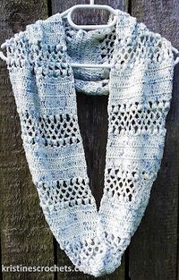 KristinesCrochets : Speckled Infinity Scarf - Free Crochet Pattern