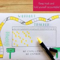 31 Day Workout Tracker PRINTABLE Planner Inserts • Fitness Planner • Workout Planner • Workout Journal • Fitness Tracker • Bullet Journal, Filofax This hand-drawn workout tracker helps you keep an…MoreMore #fitnessplanner