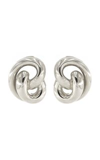 Silver-Tone Metal Clip Earrings By Ben-Amun | Moda Operandi