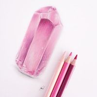 #HowToDraw #Crystals #Pink #DrawingTutorial #ColoredPencils