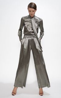 Metallic Silk-Blend Shirt By Martin Grant | Moda Operandi