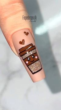 Nail art 💅 Manicure on Instagram: "Credit: @fiepedersen.dk - 𝐥𝐨𝐯𝐞 𝐲𝐨𝐮 𝐚 𝐥𝐚𝐭𝐭𝐞 ☕️🤎 #naildesigns #gelnails #nails2inspire #nailinspiration #nailsonpoint #nailartist #nailaddict #instagramnails #nailsofinstagram #nails #acrylicnails #nailideas #nailart #nailartinspiration #nailinspo #nailedit #naileditdaily #nailsoftheday #nailsnailsnails #nailsonfleek #nailpro #nailsmagazin #paznokcie #valentines #coffee #latte"