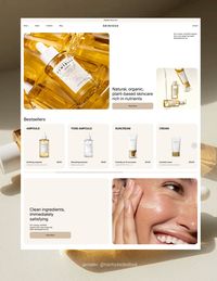 Редизайн интернет-магазина косметики. Минимализм. Эстетичный сайт. Online cosmetics store #ecommerce #onlineshop #minimalist #cosmetics #webdesign #website #onlineshop #onlinebusinessideas #catalog #gold #designcollection #webdesign #дизайнсайта #дизайн #визуальныйконтент #aesthetic