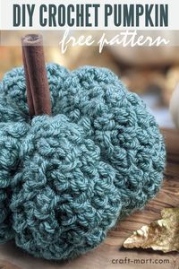 This Easy Crochet Pumpkin pattern is FREE and comes with a FREE PDF printout. Use just two basic crochet stitches to crochet this textured pumpkin for your cozy home! This easy fall decor idea will last from fall through Thanksgiving and until Christmas.