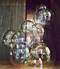 Glass iridescent bubbles. Public art London. VERHOEVEN VERHOEVEN brothers