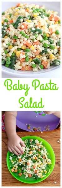 Let your little eater feed themselves this yummy pasta salad that’s full of veggies and tossed in a yogurt dressing. Baby loved, mama approved! How cute is this pasta salad? It’s so perfect for your littlest eater or any kiddo in the house for that matter. All of my kids love it, but especially baby girl… I...