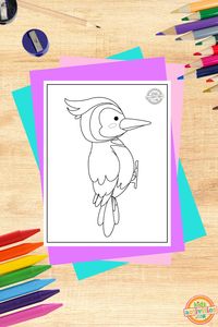 Printable Woodpecker Coloring Page For Kids | Kids Activities Blog