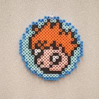 Ponyo coaster! #ponyo #studioghibli #ghibli #ponyoonthecliff #hayaomiyazaki #perler #perlerbeads #hamabeads