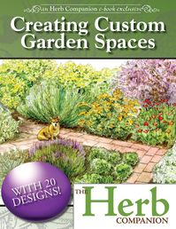 This e-book is packed with 20 customizable designs, gardening tips and tricks, and conventional wisdom about the many uses of herbs. Creating Custom Garden Spaces is a fabulous guide to planning an organized, beautiful, and practical garden for any space, large or small. Whether you’re a first-timer or an avid gardener, our detailed illustrations and maps will help you give your garden personality with our easily understandable designs, including: Mexican herb and green salad food gardens Medicinal herb gardens Gardens for pots and for tight spaces Fragrant and flowering herb gardens Gardens for children Gardens that prevent deer Fence line and mailbox gardens Hammock and walkway gardens Gardens designed for use with a rain barrel Gardens that attract birds and butterflies With the help of