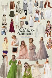 taylor swift folklore era outfits collage