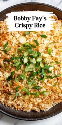 Snap, crackle, pop! Enjoy Bobby Fay’s Crispy Rice! 🍚✨ Recipe ready at thefreshmancook.com!