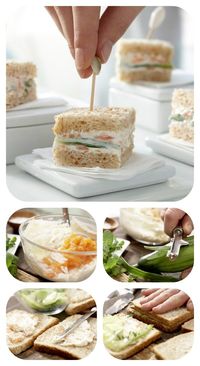 Sandwichs au concombre  #concombre #sandwichs