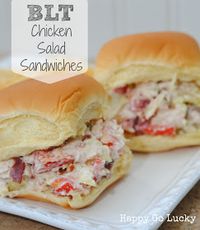 BLT Chicken Salad Sandwiches