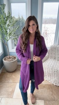 Feeling cozy and chic in the Mauve-A-Lous Duster Cardigan! 🧶✨ It's like a warm hug on chilly days. Made with love using basic crochet stitches and a simple 2-row repeat from the side across in one piece! Check out the free pattern and video tutorial to make your own! #CrochetCardigan #CozyChic #DIYFashion #mjsoffthehook #handmade #crochetinspo #crochetsweater