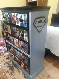 Superman & Batman Dresser by Shabby Jacks